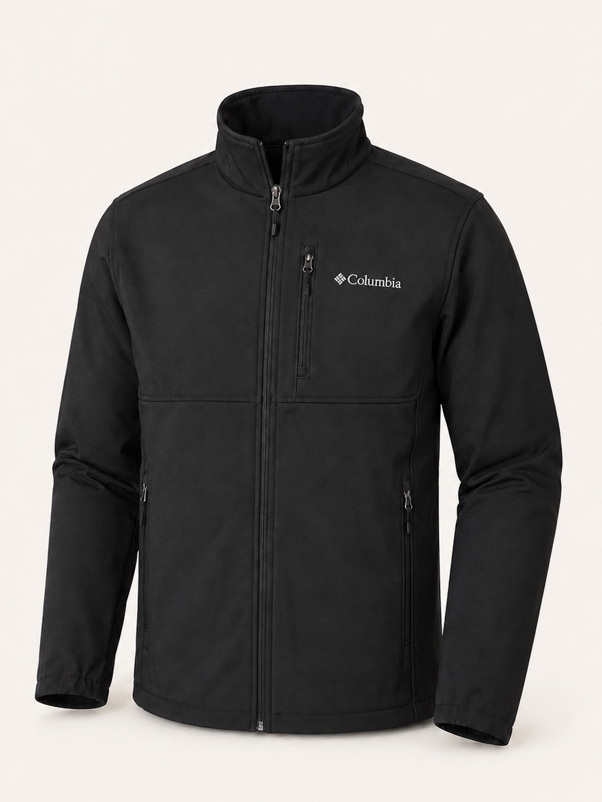Columbia Men's Ascender Softshell Fleece Jacket Black Xl